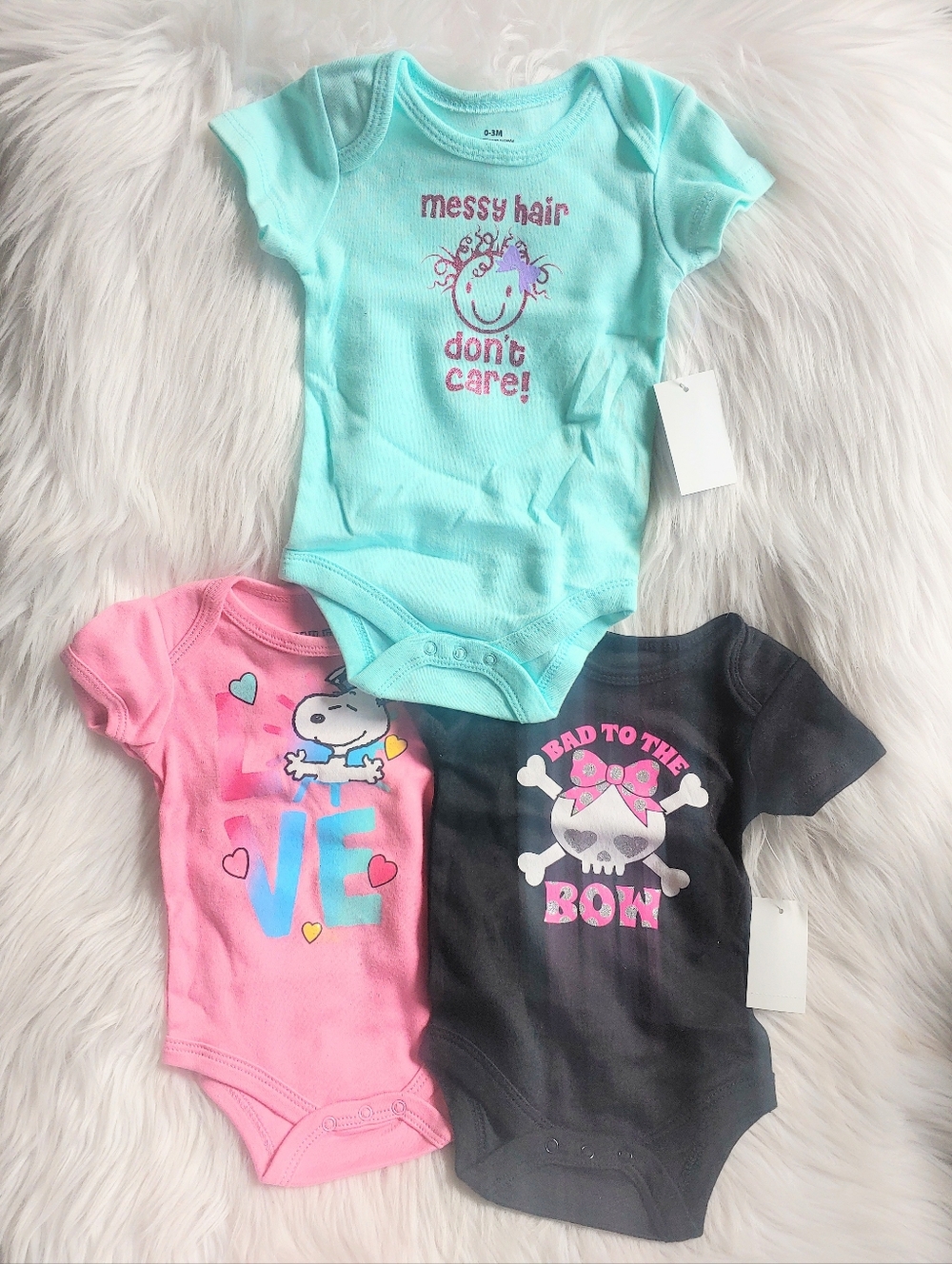 Baby Girl Onesies, 0-3M